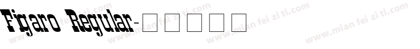 Figaro Regular字体转换